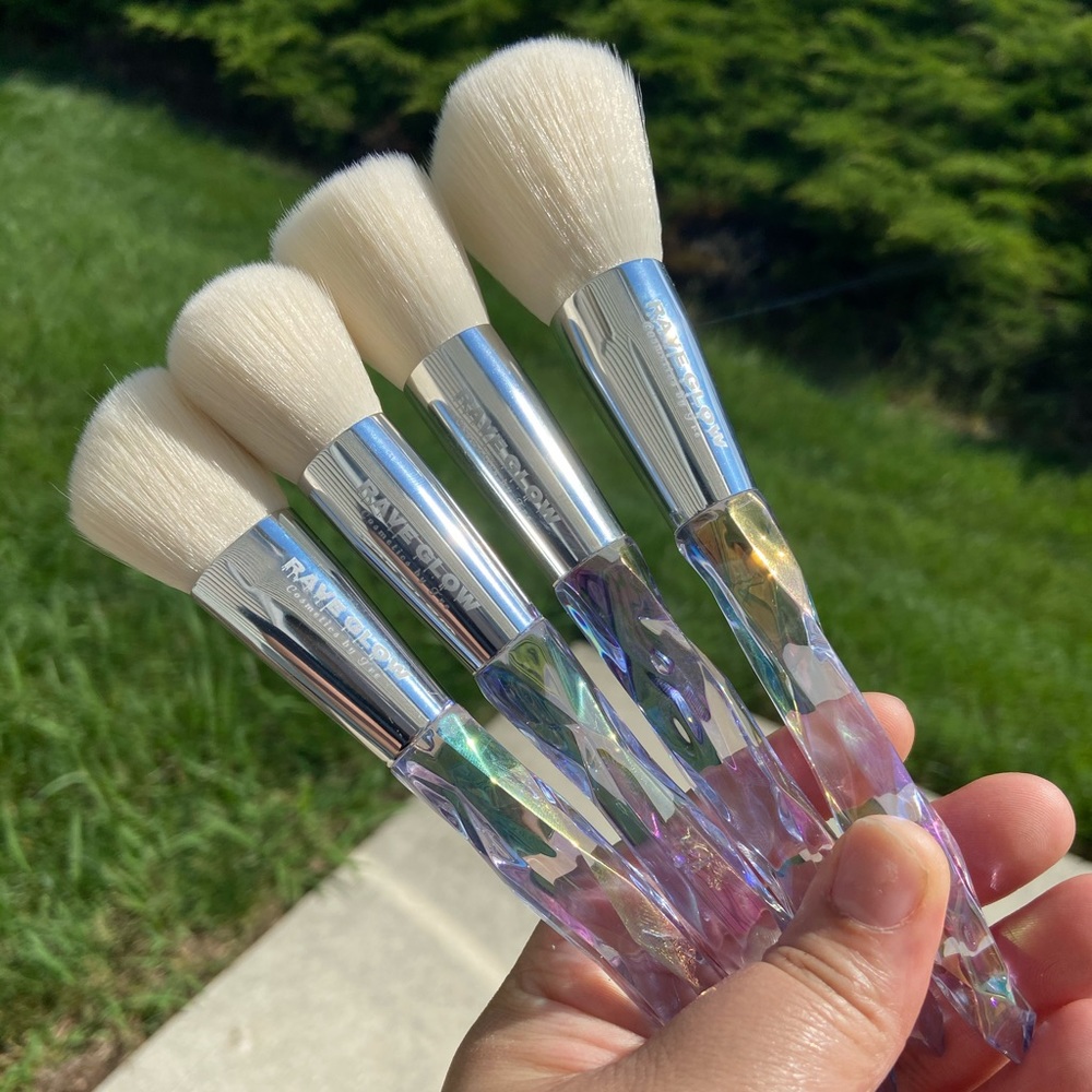 10 pc makeup brush set